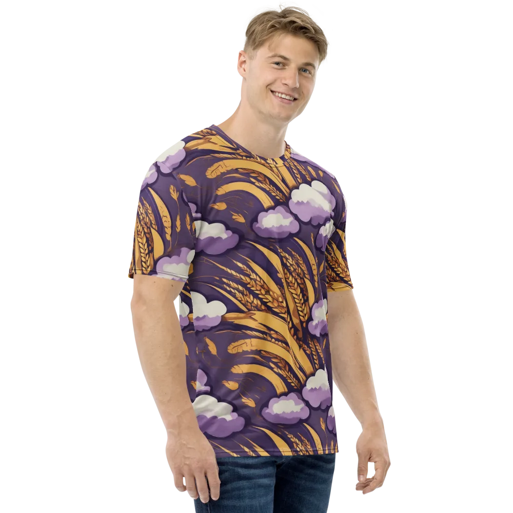 Harvest Moonlight on Men's Crew Neck T-Shirt — Right
