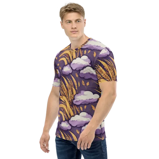 Harvest Moonlight on a Men's Crew Neck T-Shirt