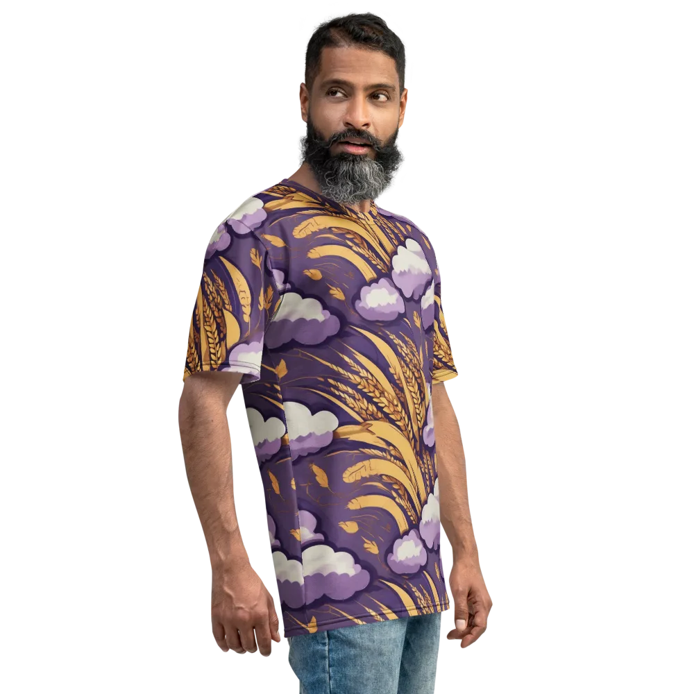 Harvest Moonlight on Men's Crew Neck T-Shirt — Right