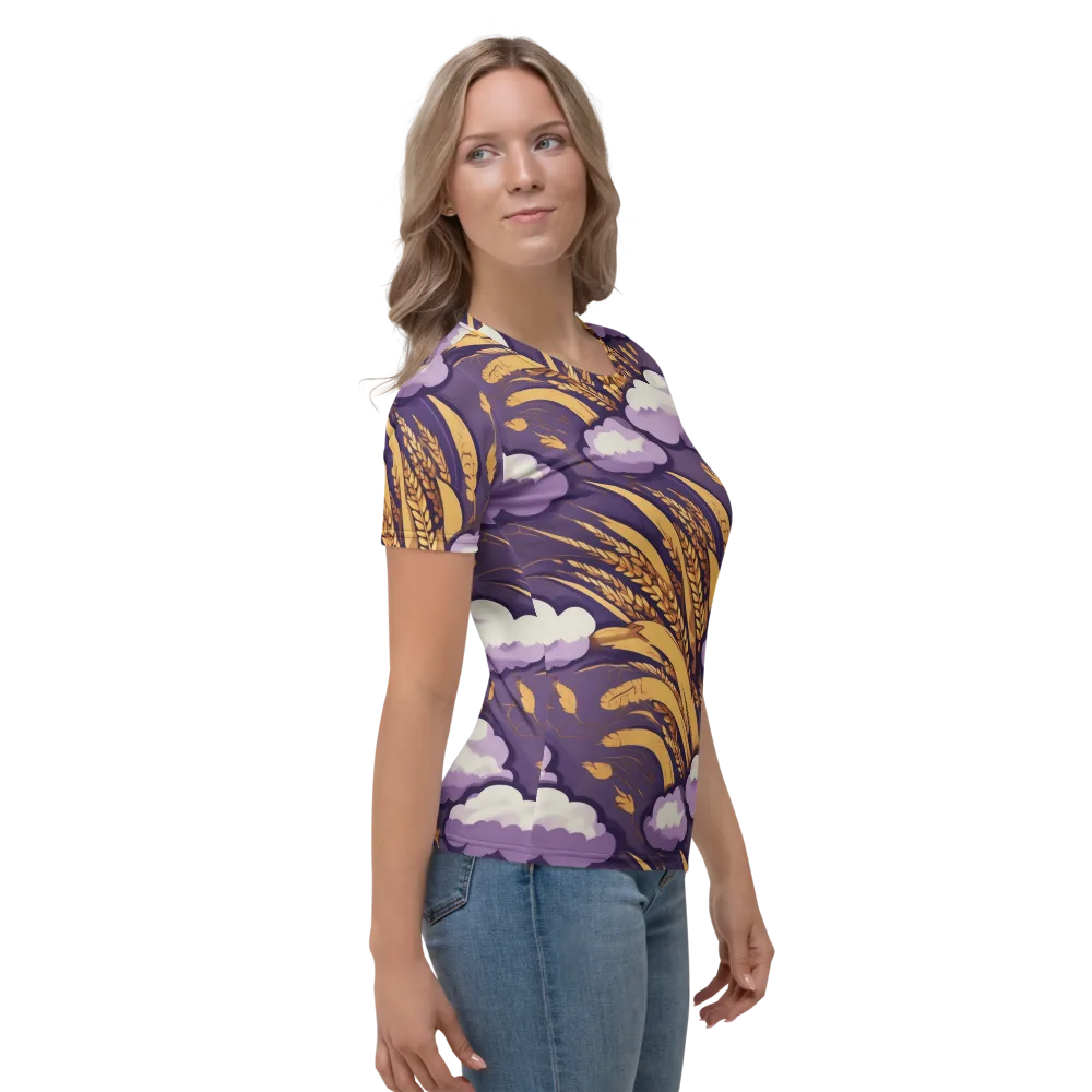 Harvest Moonlight on Women's Crew Neck T-Shirt — Right