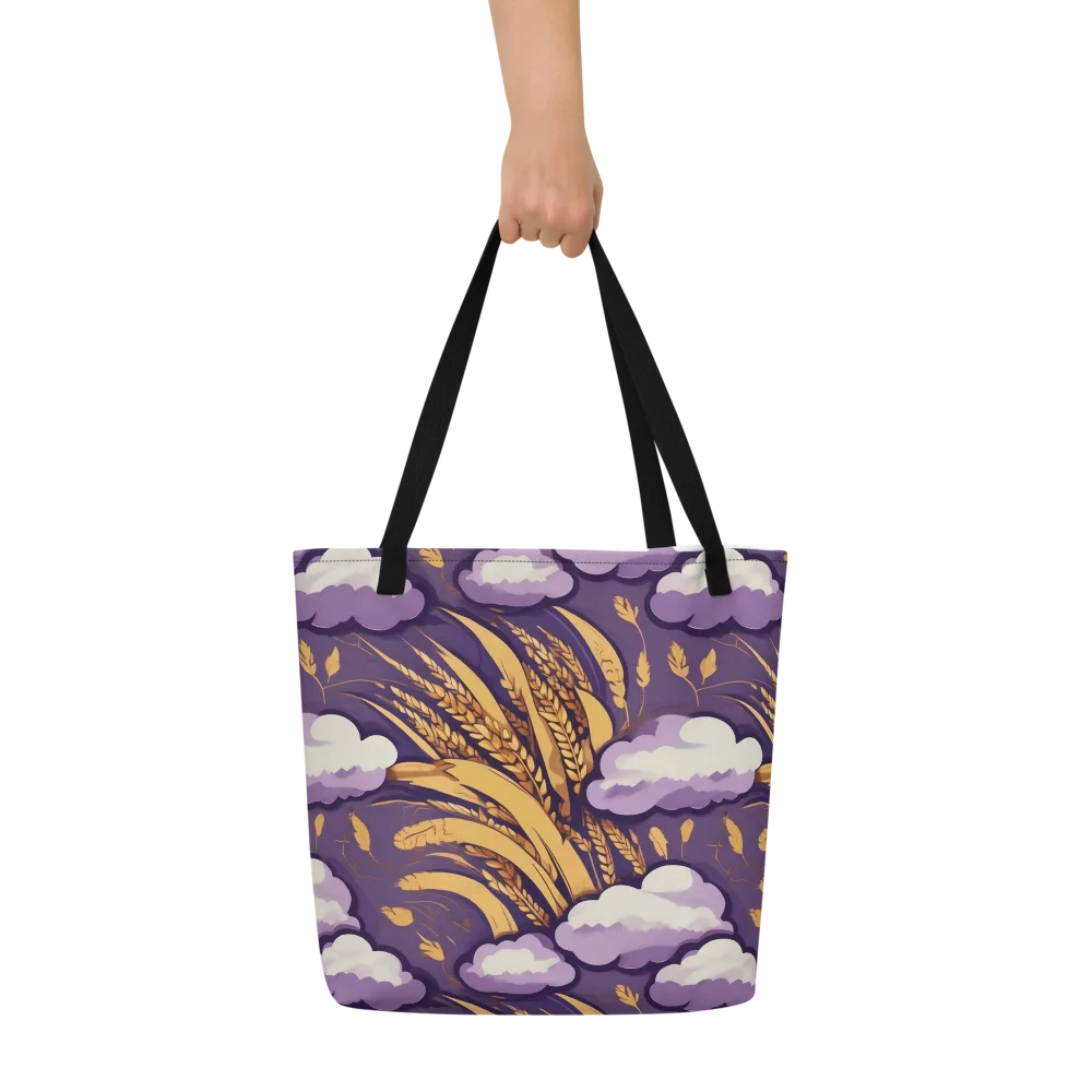 Harvest Moonlight on Large Tote Bag W/ Pocket — Front