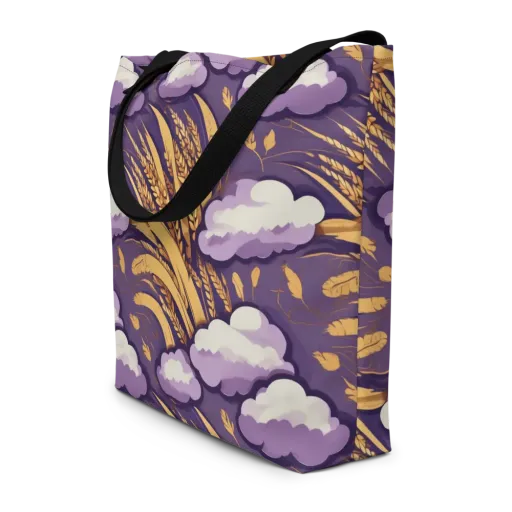 Harvest Moonlight on a Large Tote Bag W/ Pocket