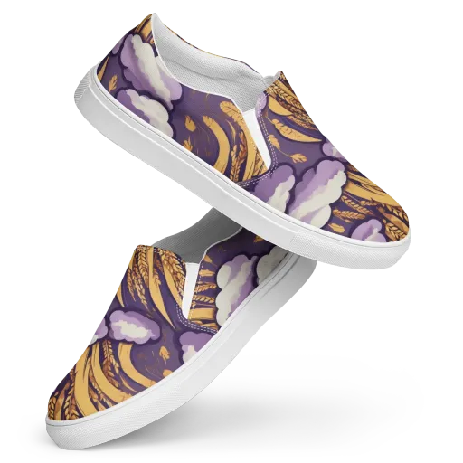 Harvest Moonlight on a Women's Slip-On Canvas Shoes