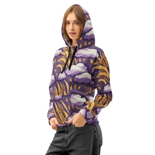 Harvest Moonlight on a Cotton Hoodie