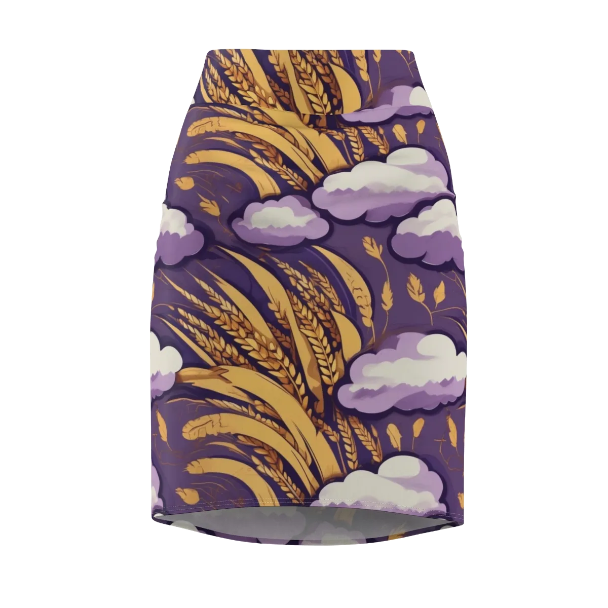 Harvest Moonlight on Pencil Skirt — Front
