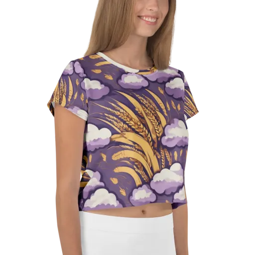 Harvest Moonlight on a Crop Tee