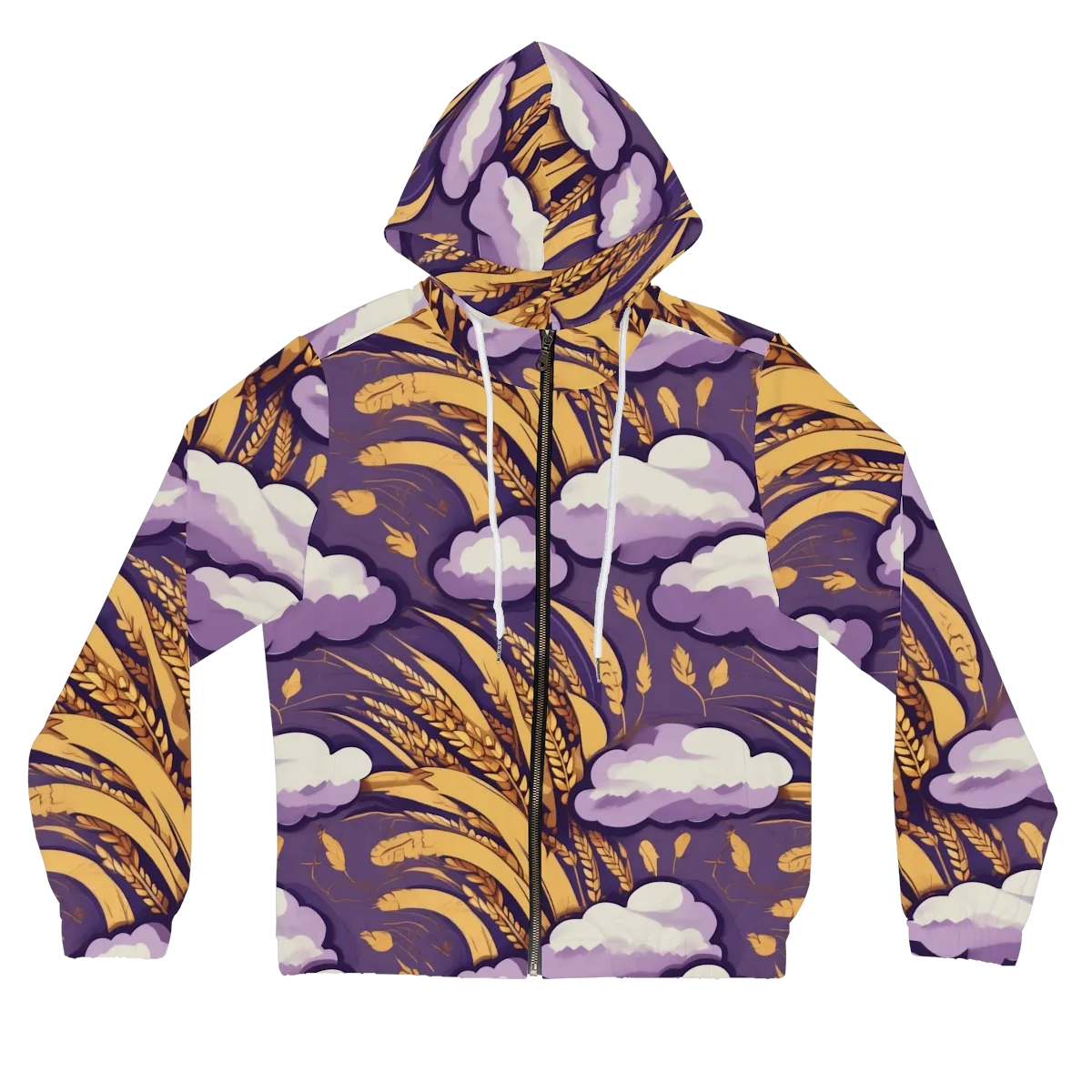 Harvest Moonlight on Women's Full-Zip Hoodie — Front