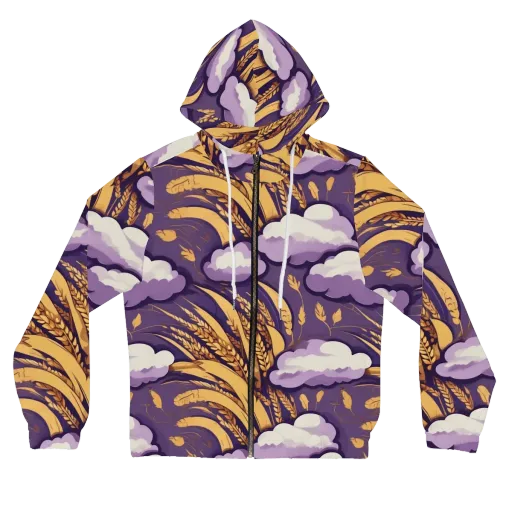 Harvest Moonlight on a Women's Full-Zip Hoodie