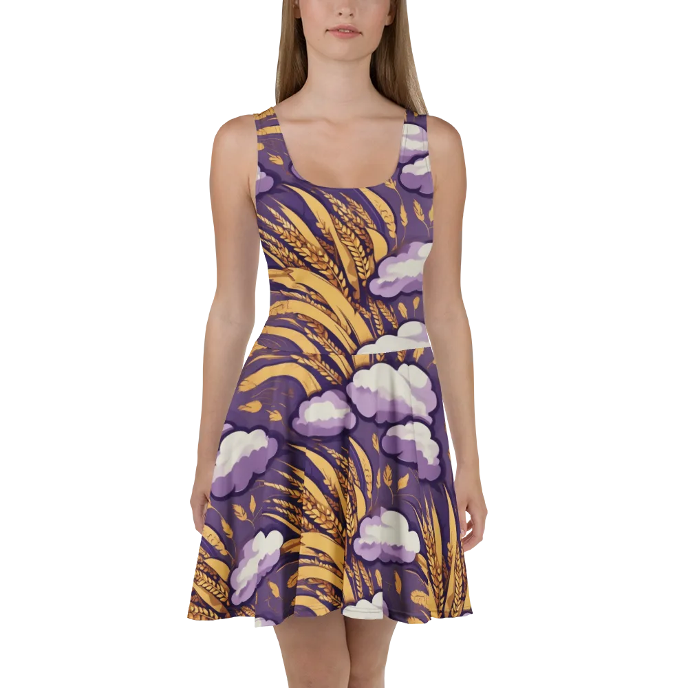 Harvest Moonlight on Skater Dress — Front