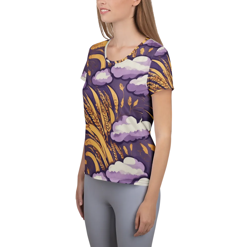 Harvest Moonlight on Women's Athletic T-Shirt — Left