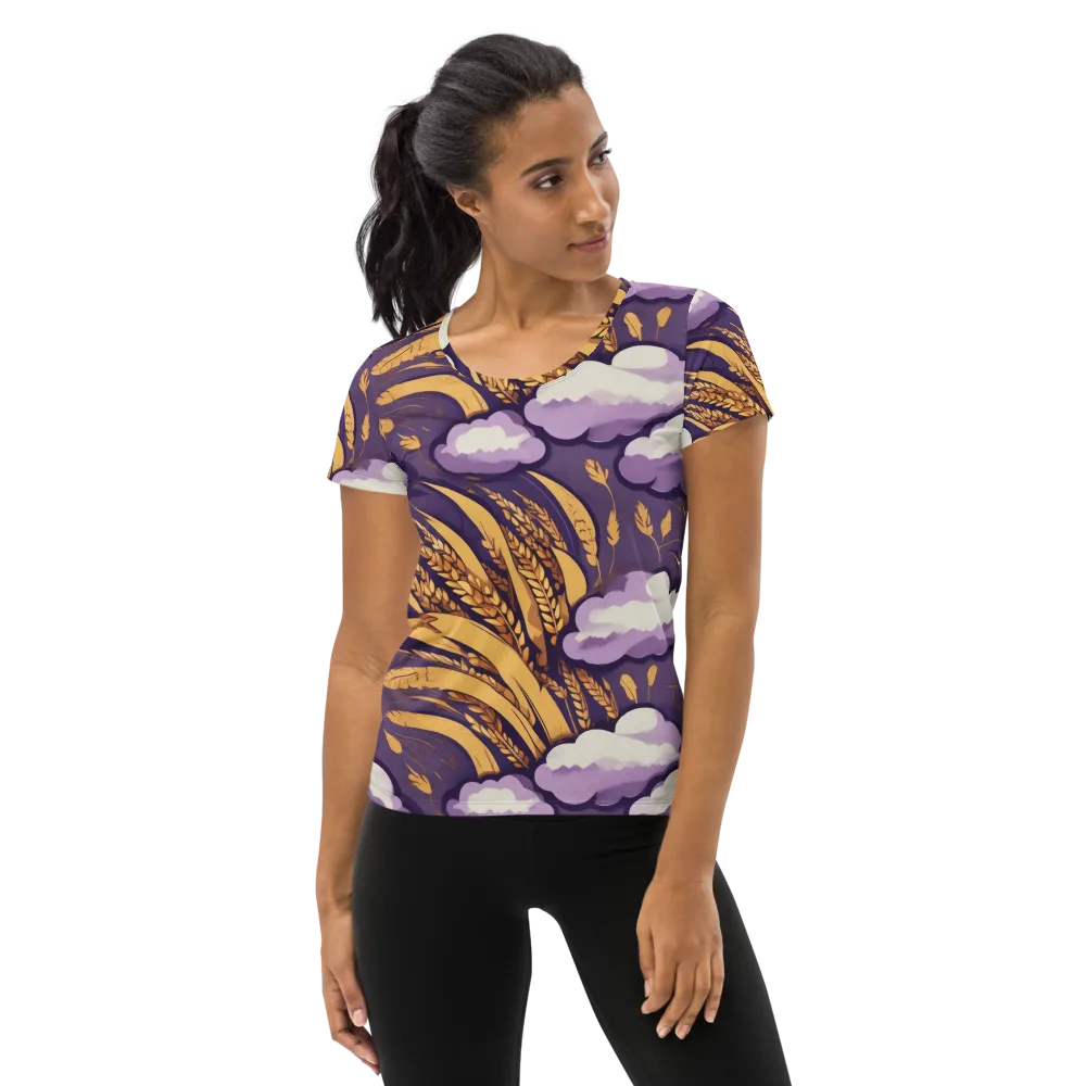 Harvest Moonlight on Women's Athletic T-Shirt — Front