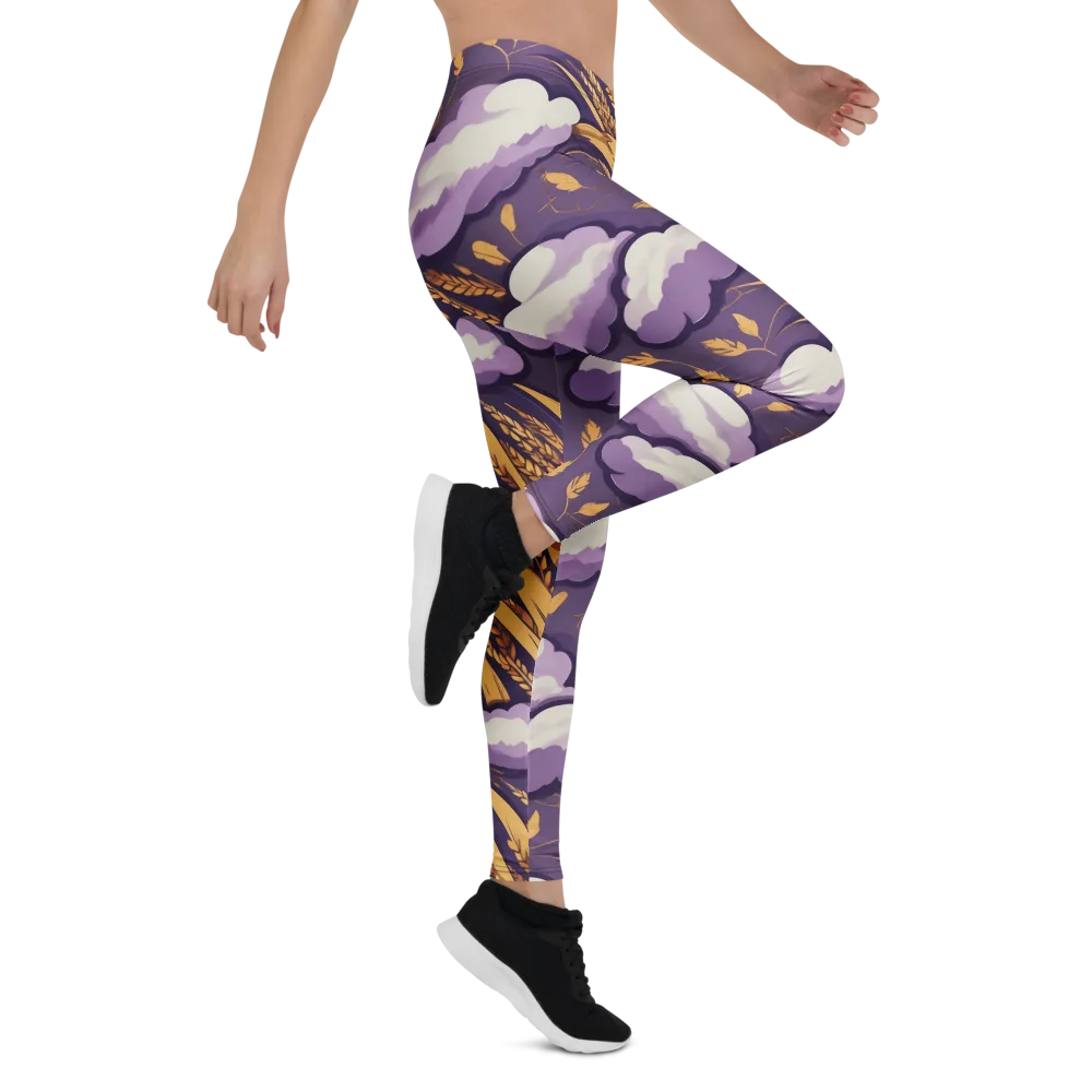 Harvest Moonlight on Leggings — Right