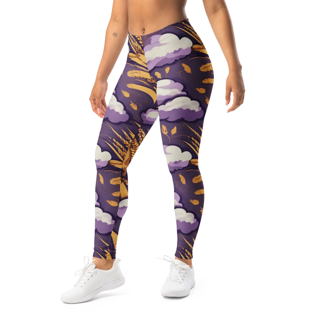 Harvest Moonlight on Leggings — Left Front