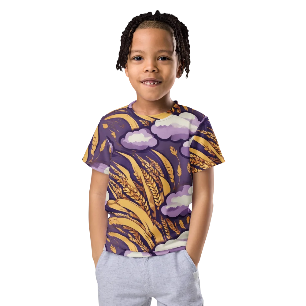 Harvest Moonlight on Kids Crew Neck T-Shirt — Front
