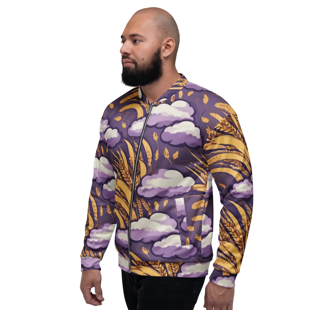 Harvest Moonlight on Bomber Jacket — Left