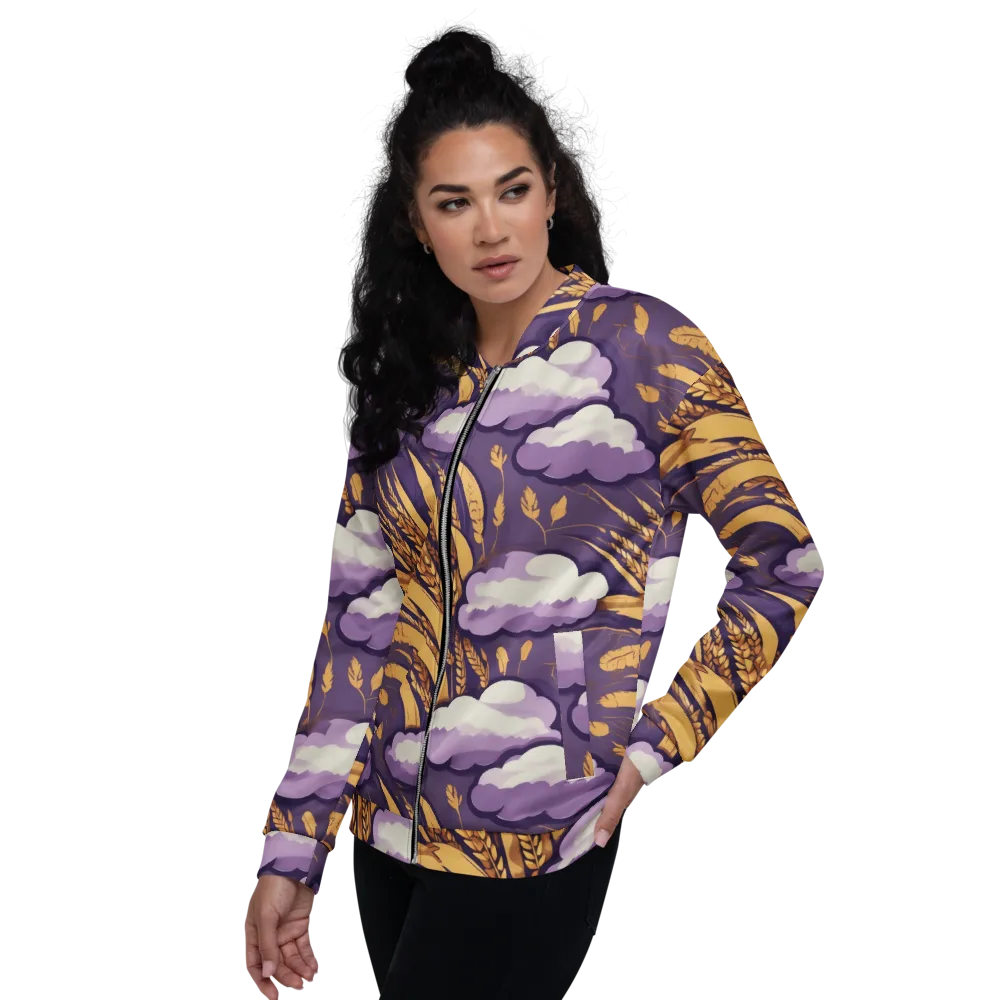 Harvest Moonlight on Bomber Jacket — Left