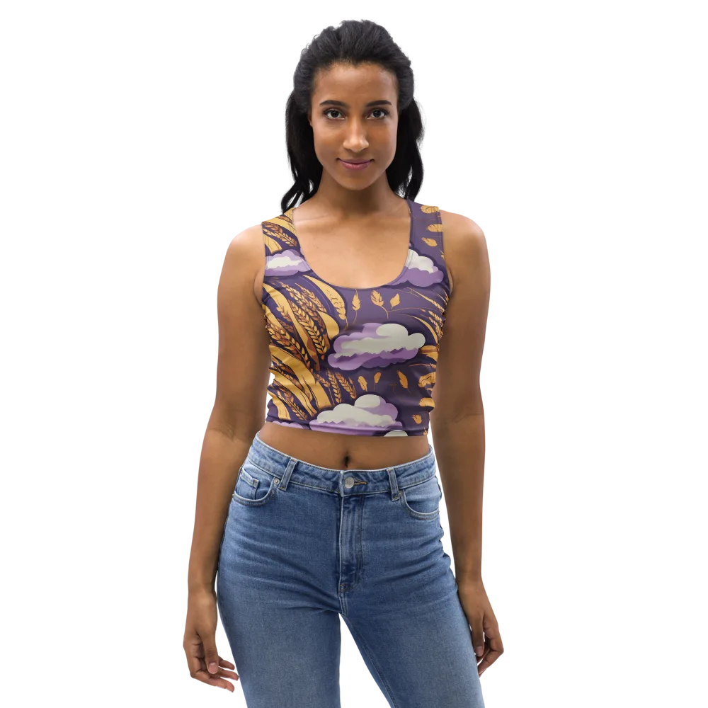 Harvest Moonlight on Crop Top — Front
