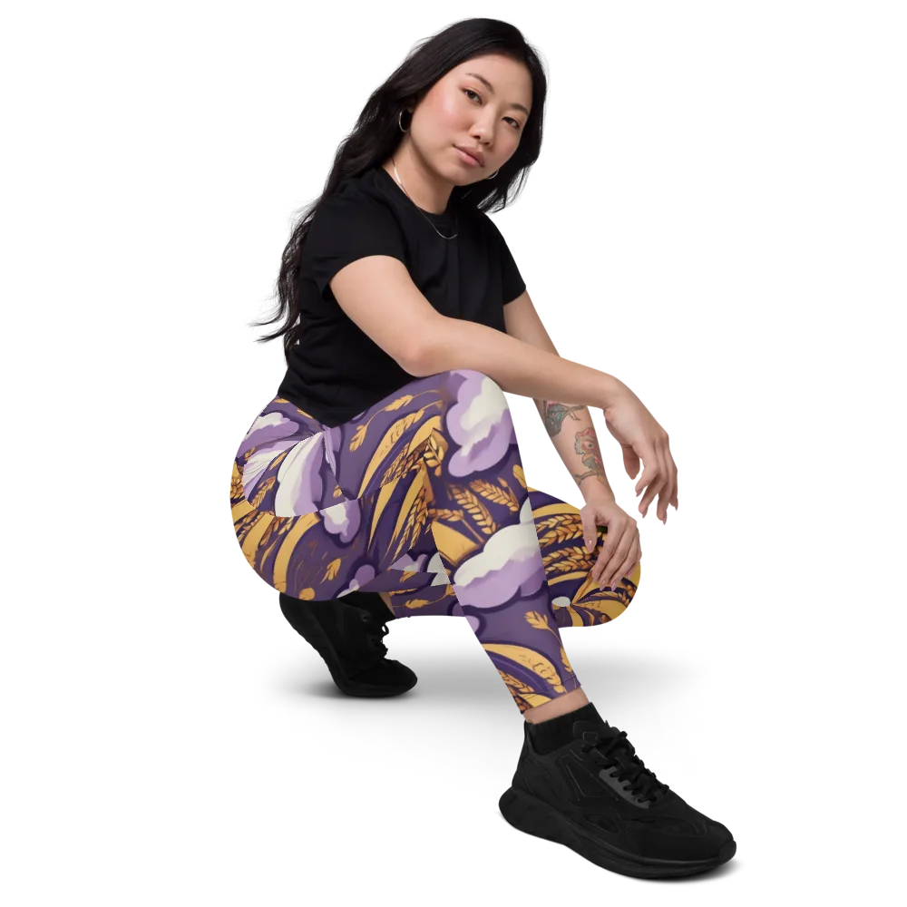 Harvest Moonlight on Leggings with Pockets — Right Front