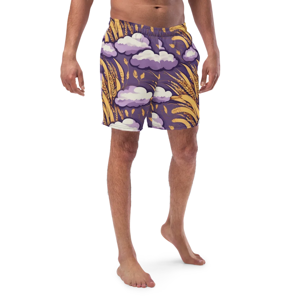 Harvest Moonlight on Swim Trunks — Front