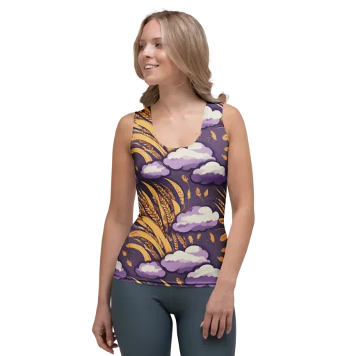 Harvest Moonlight on a Women's Tank Top