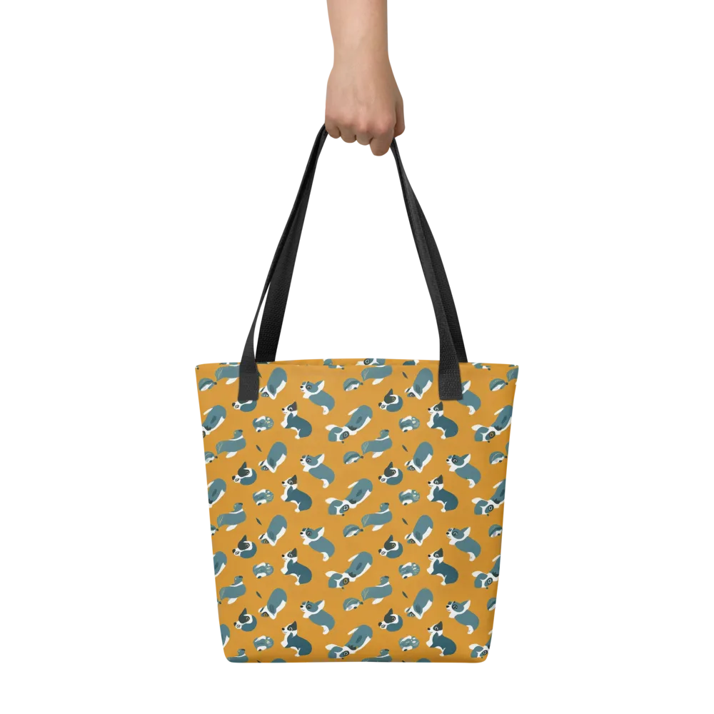 Mustard Prowl on Tote Bag — Front