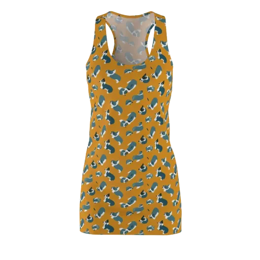 Mustard Prowl on a Racerback Dress