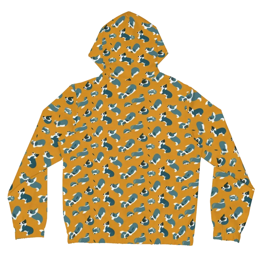 Mustard Prowl on Women's Full-Zip Hoodie — Back