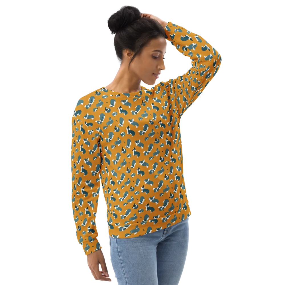Mustard Prowl on Sweatshirt — Right Front