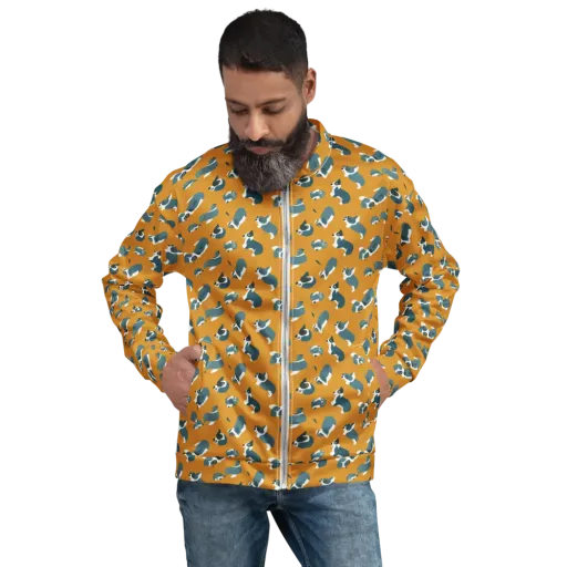 Mustard Prowl on a Bomber Jacket