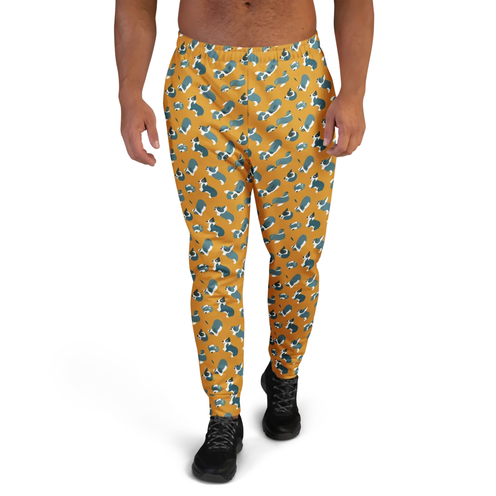 Mustard Prowl on Men's Joggers — Front