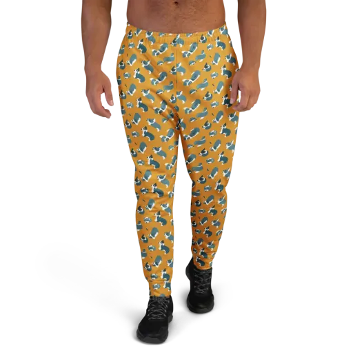 Mustard Prowl on a Men's Joggers