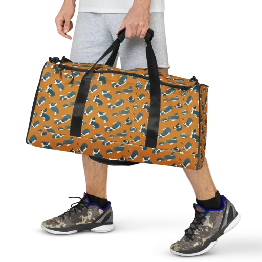 Mustard Prowl on a Duffle Bag