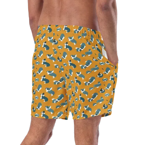 Mustard Prowl on a Swim Trunks