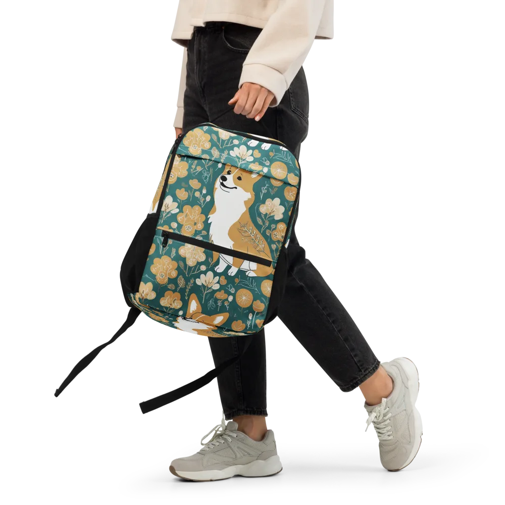 Marigold Corgi on Utility Backpack — Front