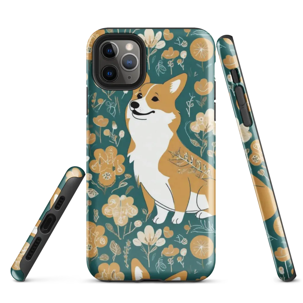 Marigold Corgi on Tough Case for iPhone® — Front