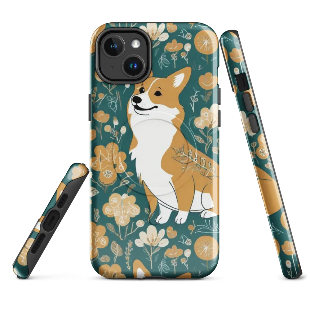 Marigold Corgi on MagSafe Tough Case for iPhone® — Front