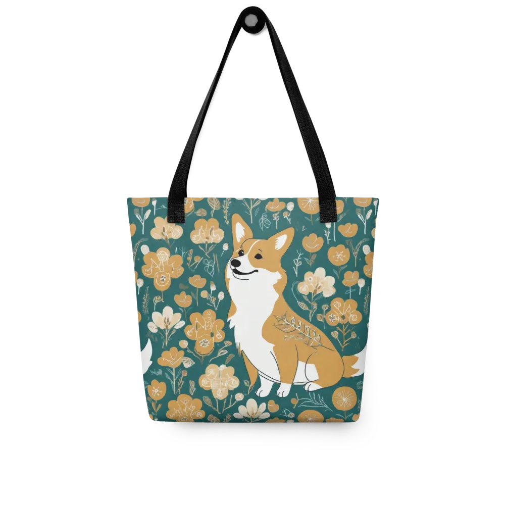 Marigold Corgi on Tote Bag — Front