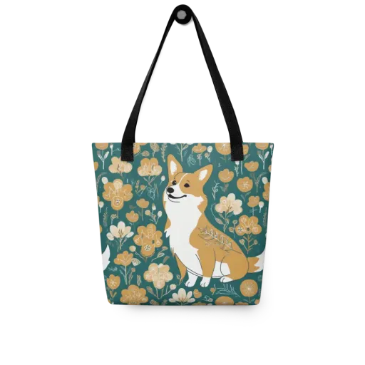 Marigold Corgi on a Tote Bag