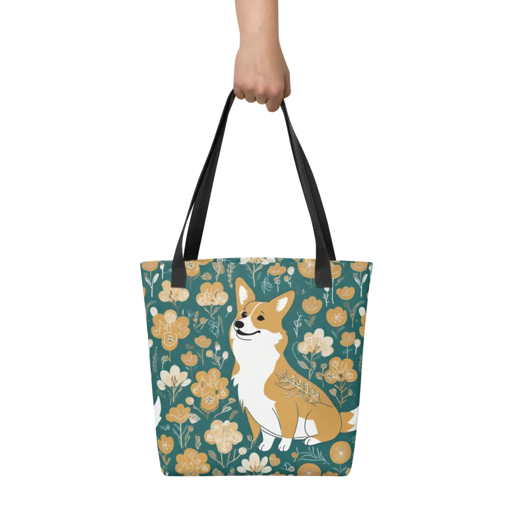 Marigold Corgi on Tote Bag — Front