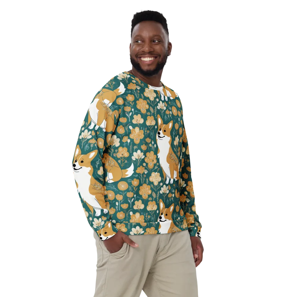Marigold Corgi on Sweatshirt — Front