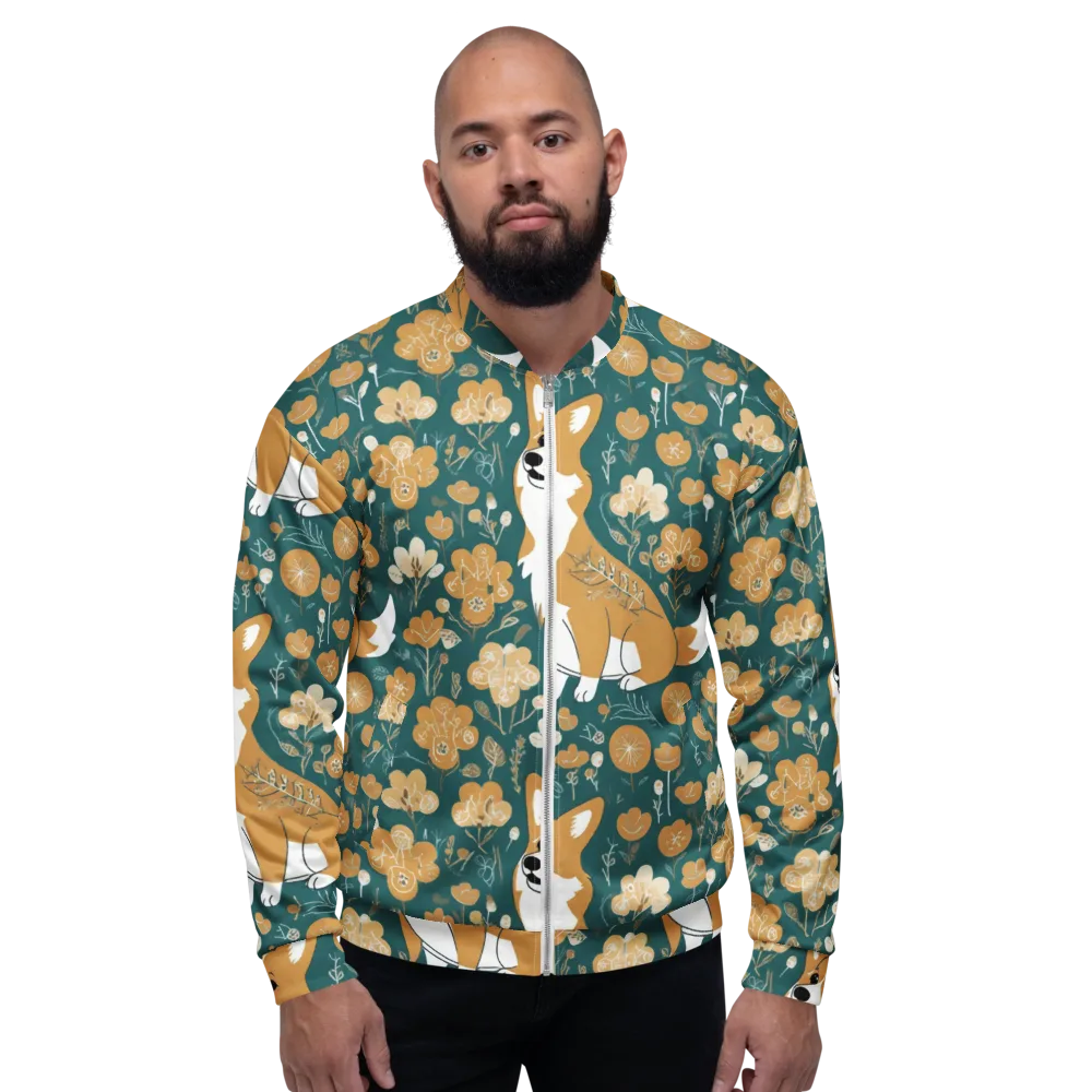 Marigold Corgi on Bomber Jacket — Front