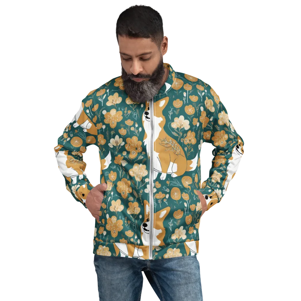 Marigold Corgi on Bomber Jacket — Front