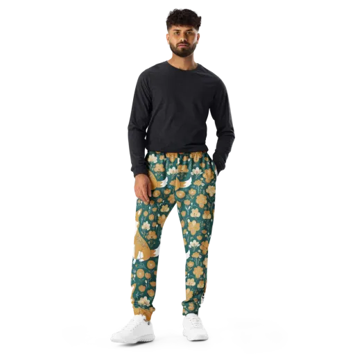 Marigold Corgi on a Men's Joggers