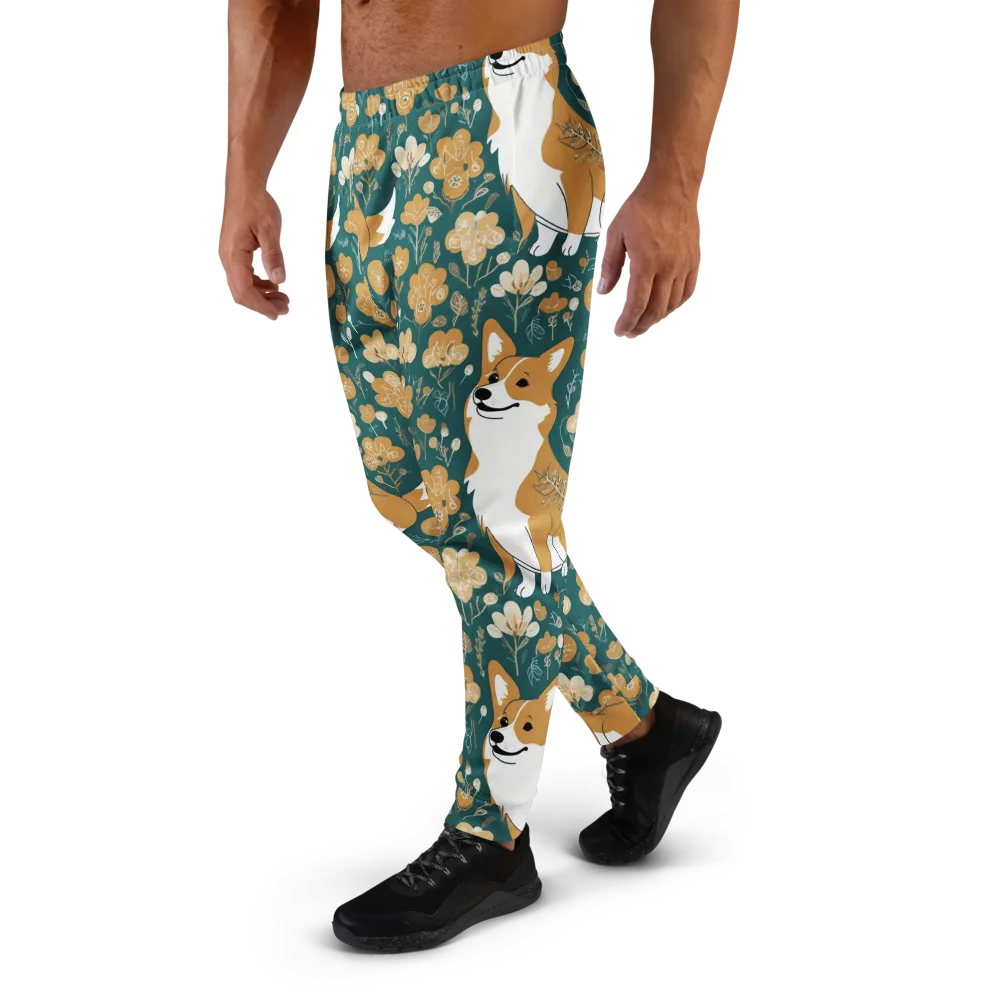 Marigold Corgi on Men's Joggers — Left