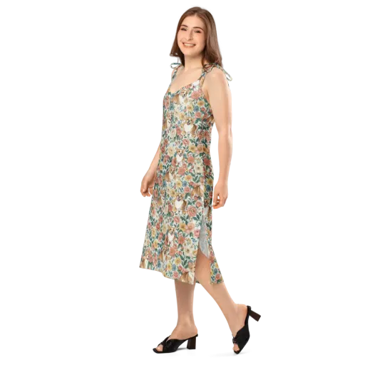Garden Corgi on a Slip Dress