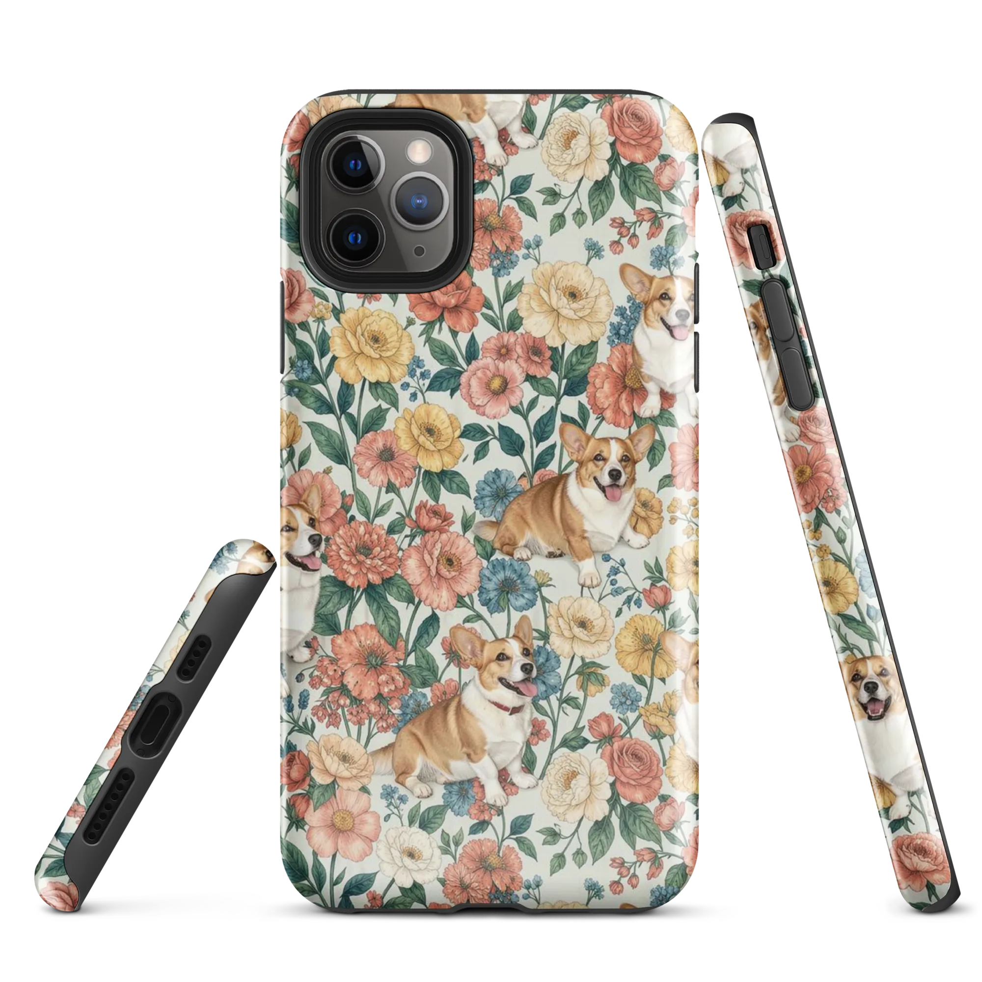 Garden Corgi on Tough Case for iPhone® — Front
