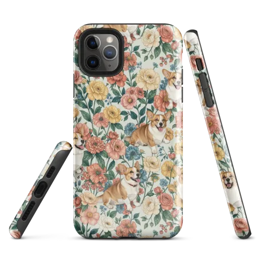 Garden Corgi on a Tough Case for iPhone®