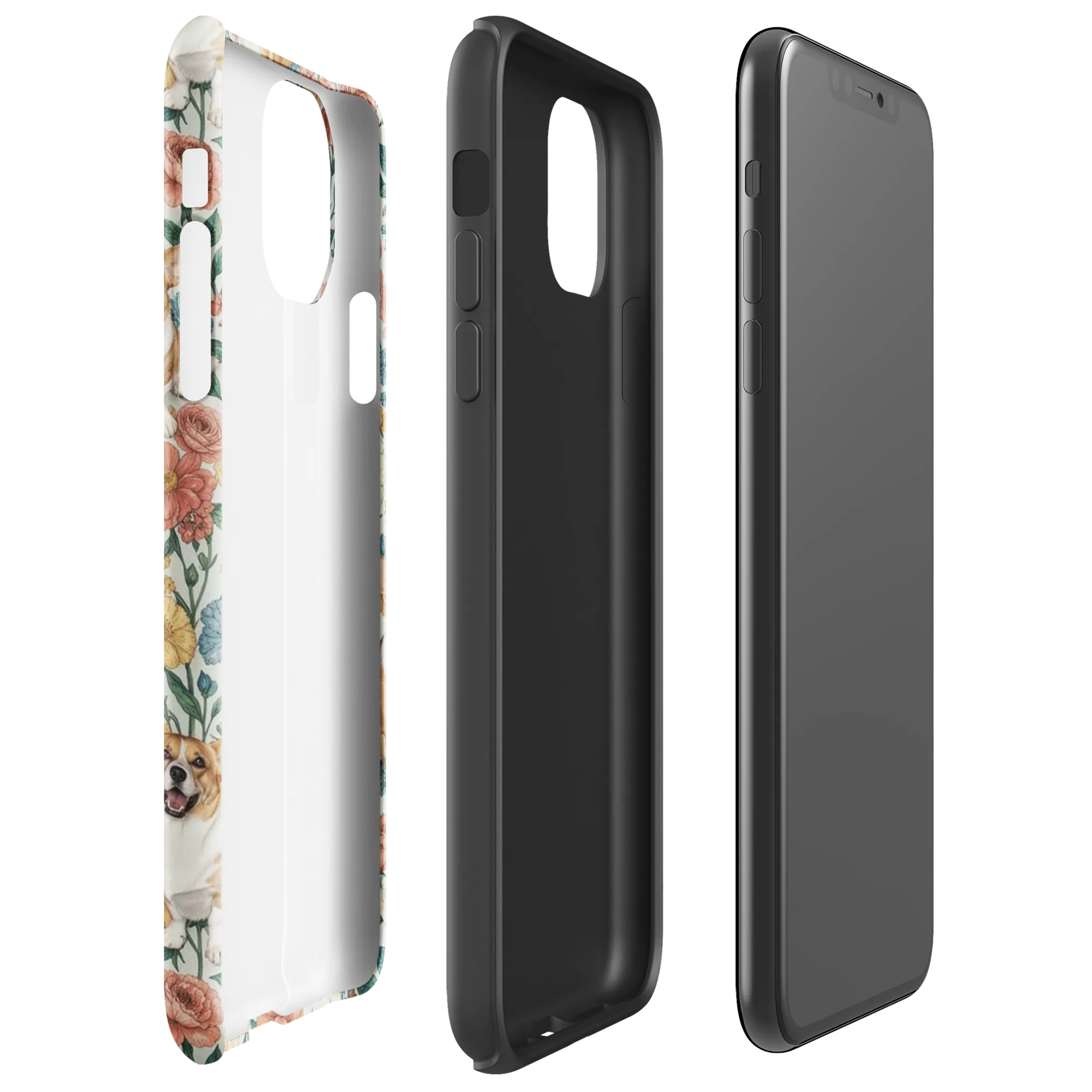 Garden Corgi on Tough Case for iPhone® — Right