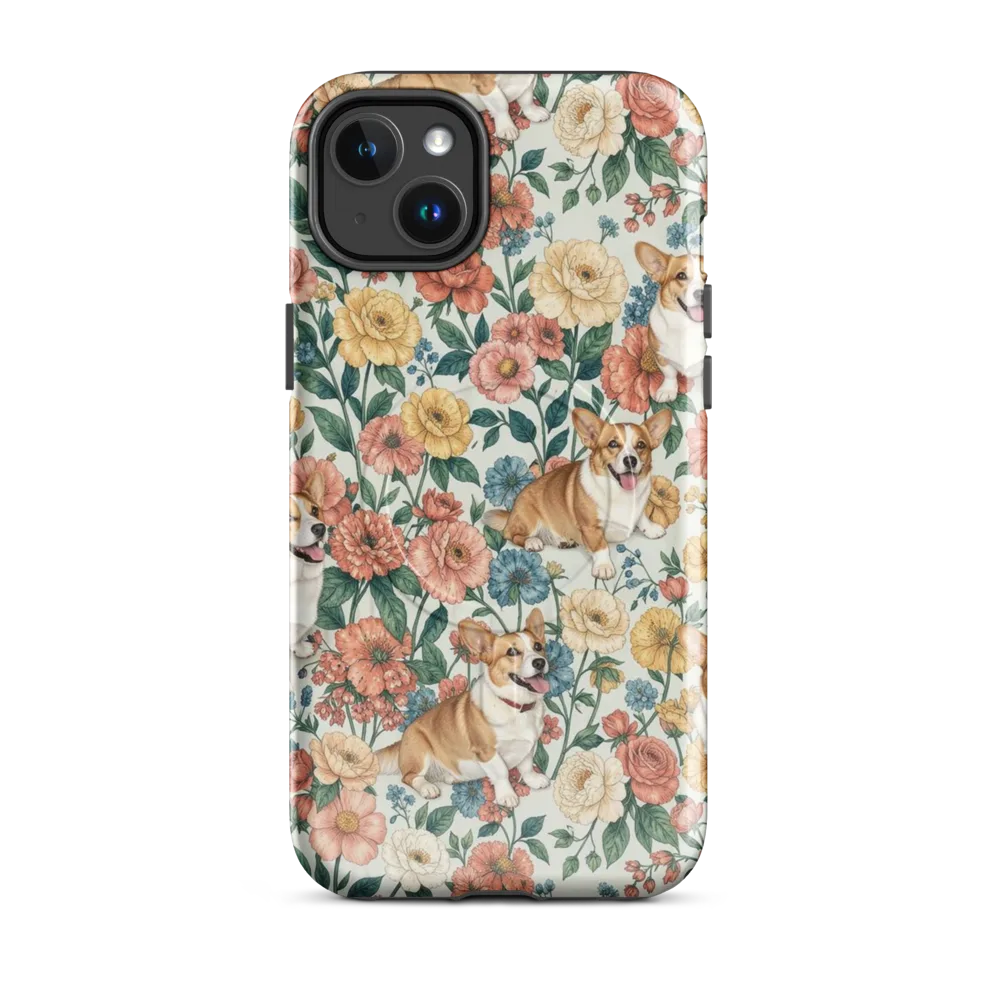 Garden Corgi on MagSafe Tough Case for iPhone® — Front
