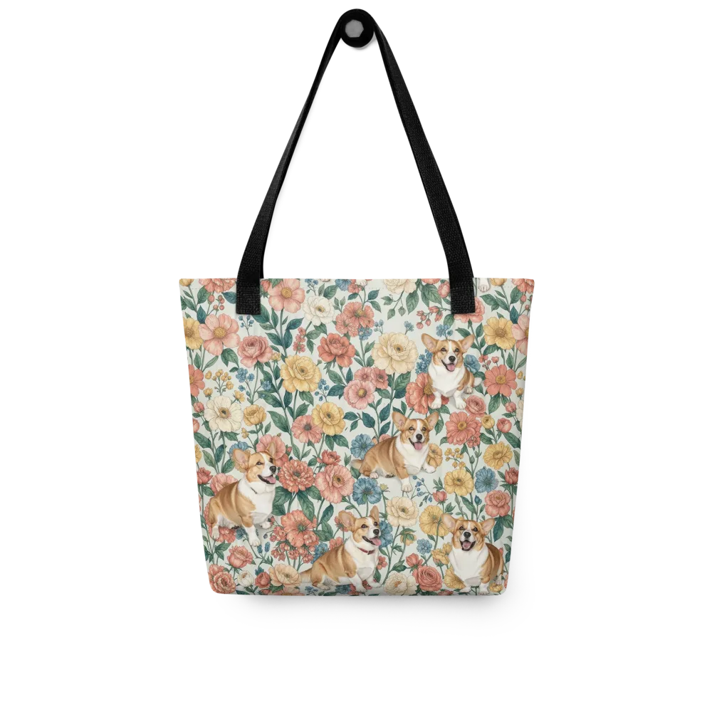 Garden Corgi on Tote Bag — Front